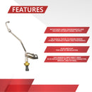 Exhaust Gas Recirculation Pressure Feedback Sensor Ford F250 F350 F450 F550 6.4L 2008-2010 EBP Powerstroke with EGR Tube | Replaces