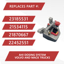 Aftertreatment Hydrocarbon Dosing Module for Volvo Mack Trucks D11 D13 D16 MP8 | AHI Dosing System | Replaces for 23185531 & 21534115 - Motiv8