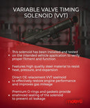 Variable Valve Timing (VVT) Solenoid | Nissan 350Z | Infiniti G35 FX35 M35 | Replaces: 23796EG22A, 23796AH115, 23796EG200, 23796EG20A, 23796EG21A - Motiv8