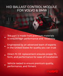HID Ballast Control Module for Volvo S80 V70 XC70; BMW 325 328 330 335 M3 | Replaces: 30744459, 63126948180 - Motiv8