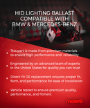 HID lighting ballast for BMW, Mercedes-Benz | Replaces: 63117317408, 63117356250, 63127255724, 1669002800, 166900280080 & 2229003300 - Motiv8