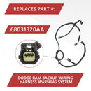 Motiv8 DODGE RAM Rear Park Assist Wiring Harness, Jumper for 2010 DODGE RAM 1500 2500 3500 ; 11-18 RAM 1500 2500 3500; 19-20 RAM 1500 Classic - Rear Parking Bumper Sensor - Backup Light Wiring Harness Warning System | Replaces for 68031820AA