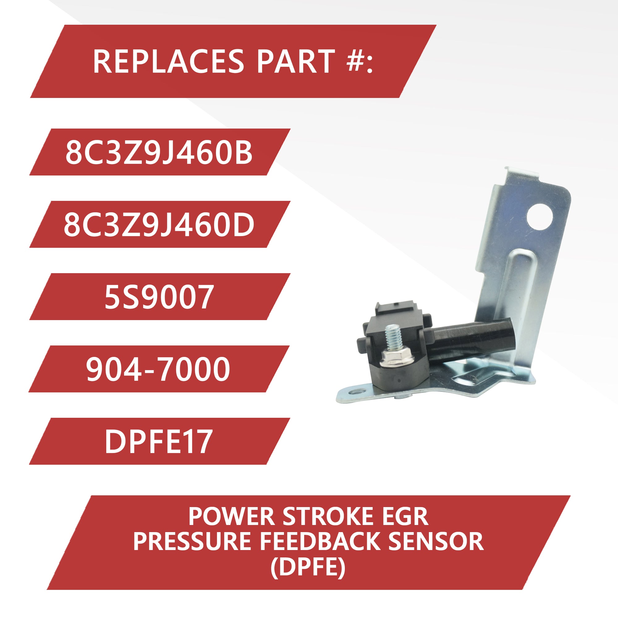 EGR Pressure Sensor (DPFE) Ford 6.4L 8C3Z-9J460-D  8C3Z-9J460-B – MOTIV8  Engineering