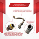 Turbocharger Oil Drain Tube | Ford 6.4L Powerstroke 08-10 F250 F350 F450 F550 | Replaces:  8C3Z-9T516-B & 8C3Z9T516B - Motiv8