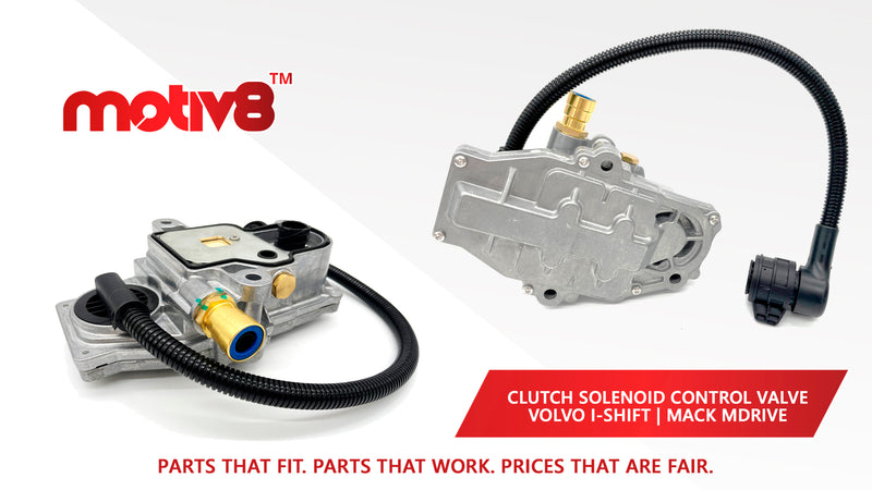 Clutch Control Solenoid Valve 12-Volt for Volvo & Mack Trucks | I-Shift/mDrive | Replaces for 22327069 - Motiv8