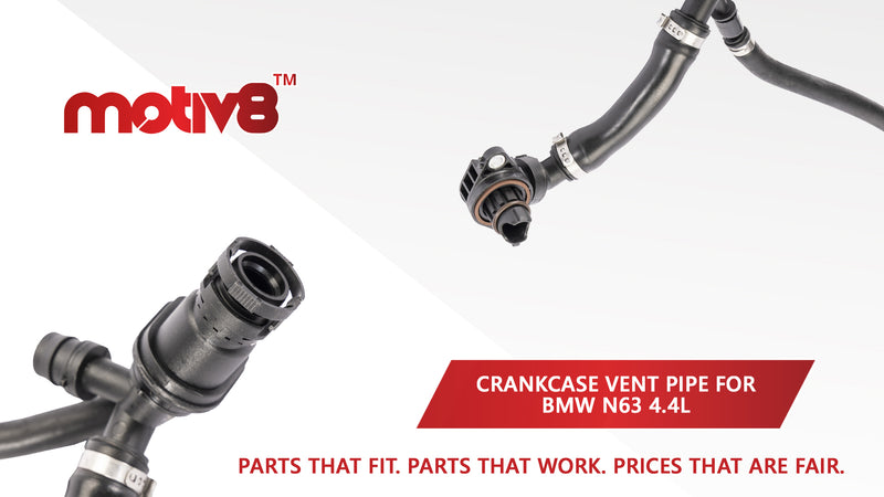Crankcase PCV Breather Hose Connecting Line Compatible with BMW 550i 11-16, 650i 12-16, 750i 09-16 | 4.4L | Positive Crank Case Ventilation Tube - Replaces