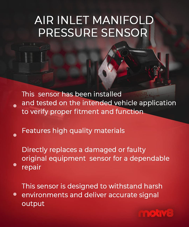 Air Inlet Manifold Pressure Sensor | CAT C12 C15 1999 2000 2001 | Replaces: 161-9929 & 194-6724 - Motiv8