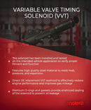 Variable Valve Timing (VVT) Solenoid / Actuator - Oil Control Valve - Compatible with Honda Accord 13-17; CR-V 15-19; Acura ILX 16-20; TLX 15-20 | Replaces: 158305A2A01 - Motiv8