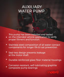 Electric Engine Water Pump | Compatible with Tiguan Audi A3, Q3, TT, VW Beetle CC EOS GTI Jetta 2.0L | Replaces: 1K0965561J & 5N0122093B - Motiv8