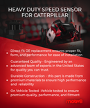 Heavy Duty Speed Sensor for Caterpillar 3-pin GP SP | Replaces: CAT 129-6628, 265-9033 - Motiv8