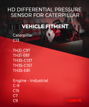 HD Differential Pressure Sensor for Caterpillar | Sensor GP-PR | Replaces: CAT 298-6502, 314-9772 - Motiv8