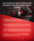 HD Exhaust Back Pressure Sensor for International DT466 | Replaces 1846480C2 - Motiv8