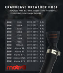 Crankcase PCV Breather Hose Connecting Line for 550i 650i 750i 2011-2018 4.4L - Crank Case Ventilation PCV Valve Emission Hose - MOTIV8 Engineering
