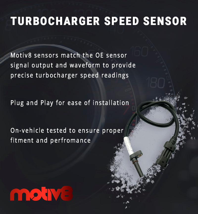 Motiv8 Turbocharger Speed Sensor For Cummins ISB Turbo Charger Output Speed Sensor | Replaces